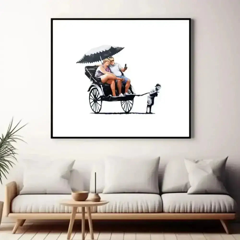 Banksy's Playful Twist Digital Art Print Captures Free Spirit Chic - Free Spirit Chic