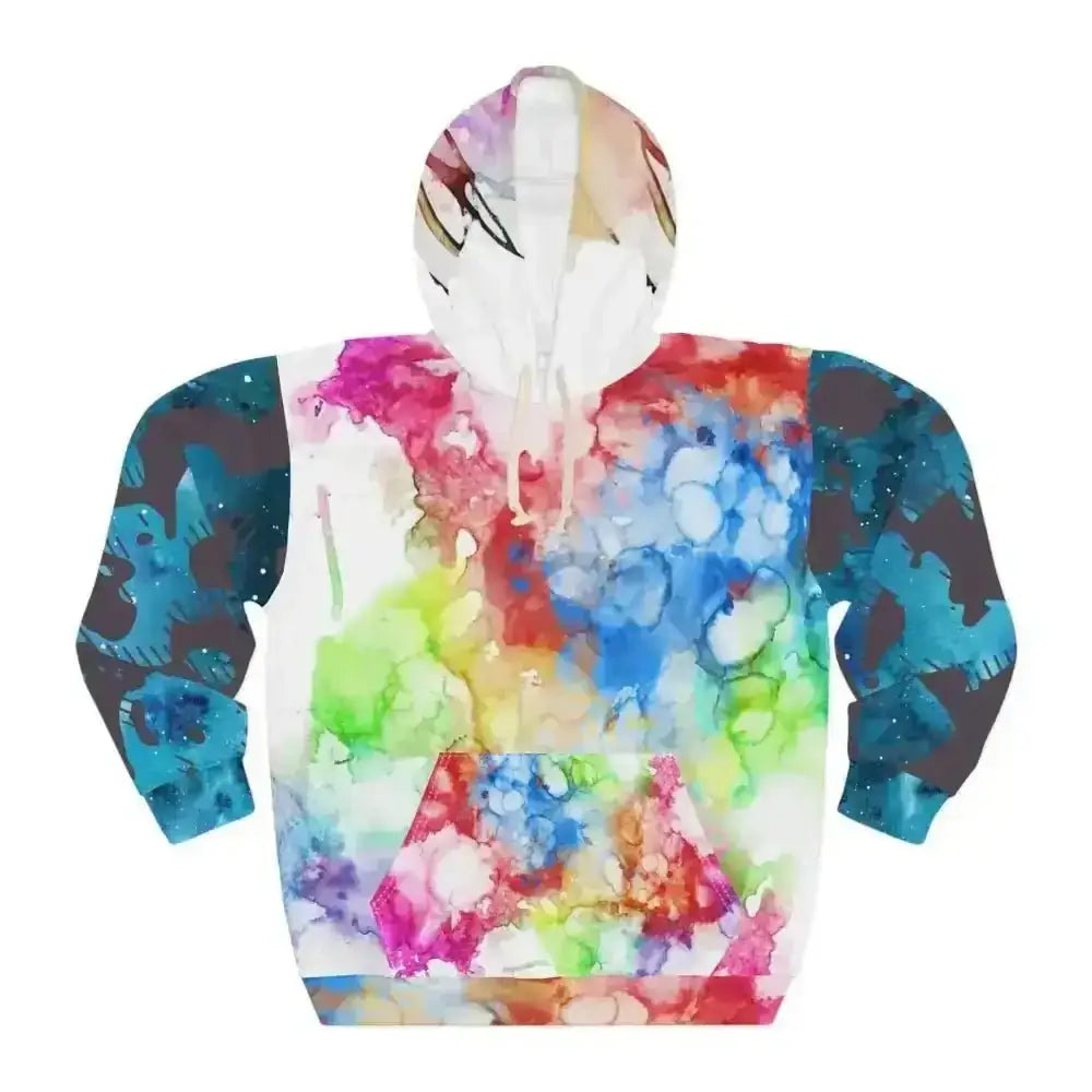 Free Spirit Camo Galactic Hoodie Bursts with Cosmic Colors - Free Spirit Chic