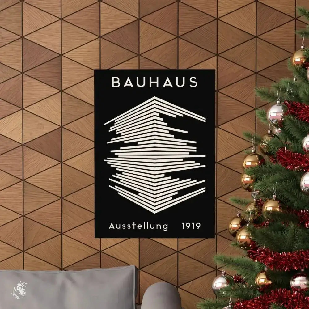 Iconic Bauhaus Poster Brings 1919 Geometric Art to Life - Free Spirit Chic