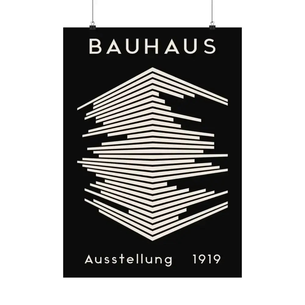 Iconic Bauhaus Poster Brings 1919 Geometric Art to Life - Free Spirit Chic