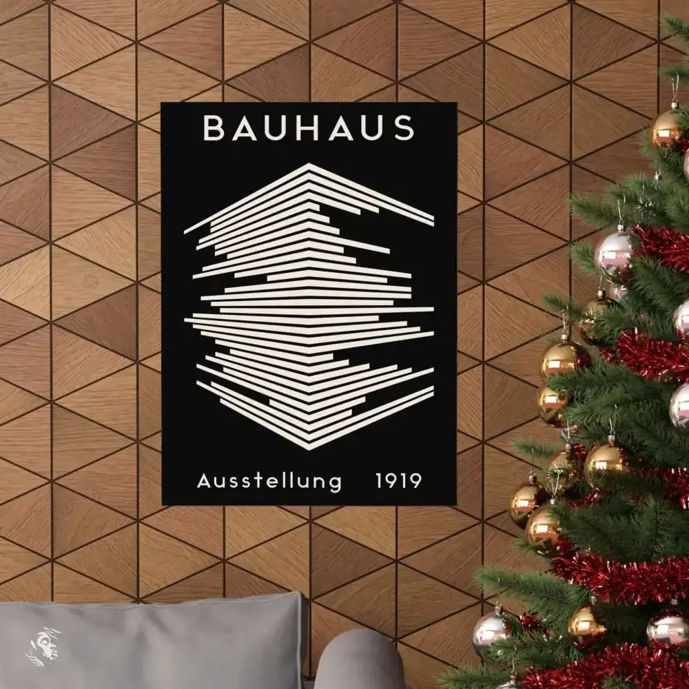 Iconic Bauhaus Poster Brings 1919 Geometric Art to Life - Free Spirit Chic