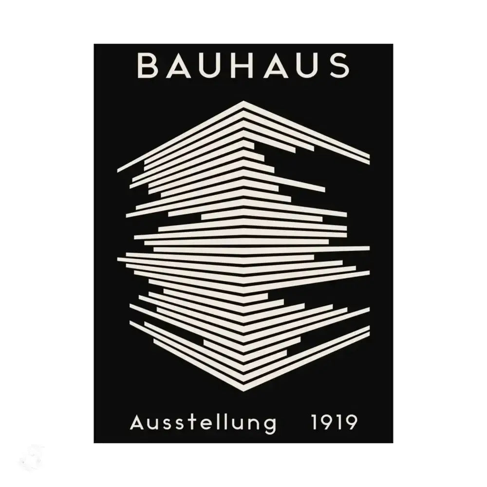Iconic Bauhaus Poster Brings 1919 Geometric Art to Life - Free Spirit Chic