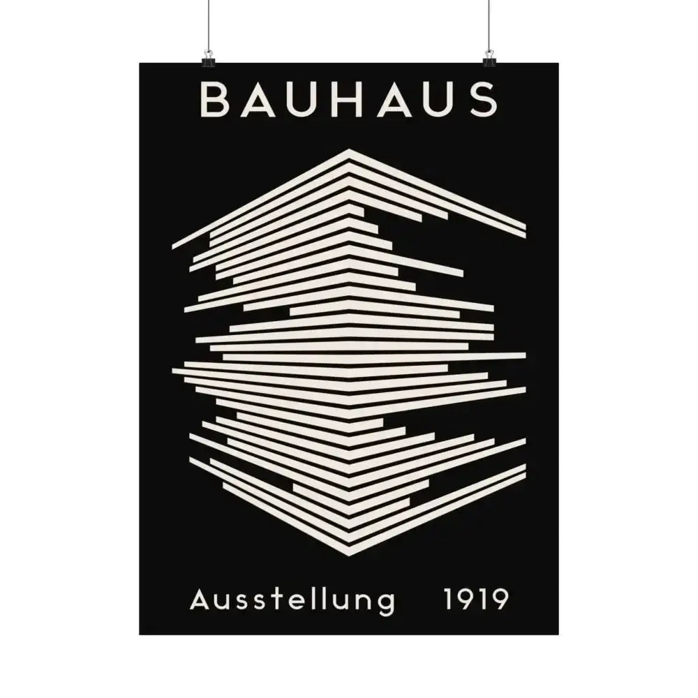 Iconic Bauhaus Poster Brings 1919 Geometric Art to Life - Free Spirit Chic