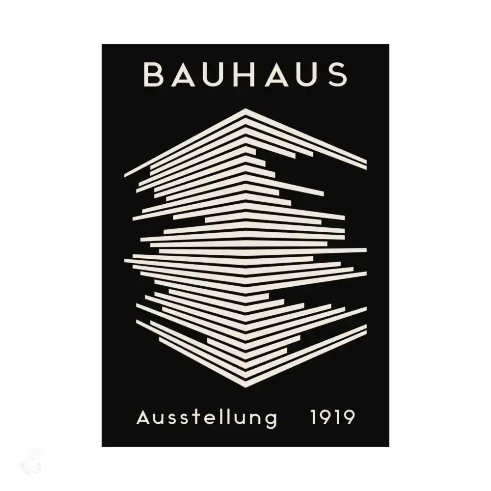 Iconic Bauhaus Poster Brings 1919 Geometric Art to Life - Free Spirit Chic