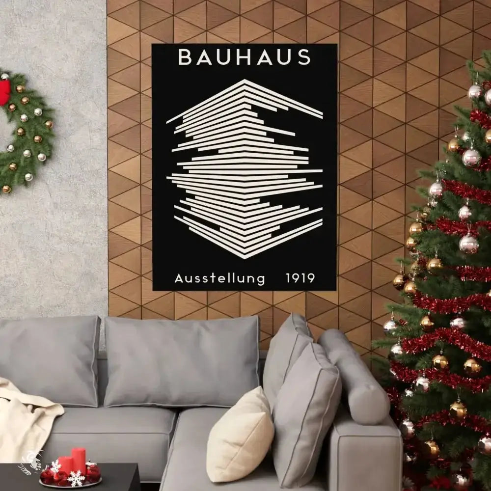 Iconic Bauhaus Poster Brings 1919 Geometric Art to Life - Free Spirit Chic