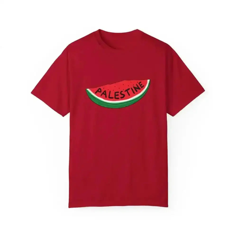 Juicy Palestine Watermelon Tee Rocks Summer Vegan Fashion - Free Spirit Chic