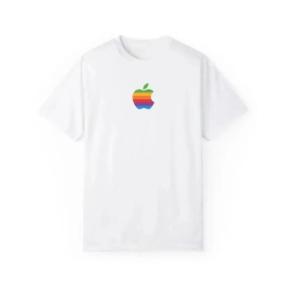 Rainbow Apple Tee Rocks with Cool Retro Vibes alt null id - Free Spirit Chic