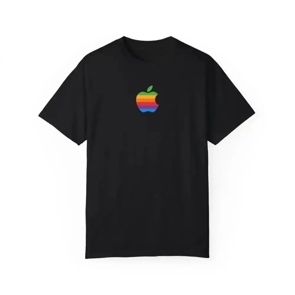 Rainbow Apple Tee Rocks with Cool Retro Vibes alt null id - Free Spirit Chic