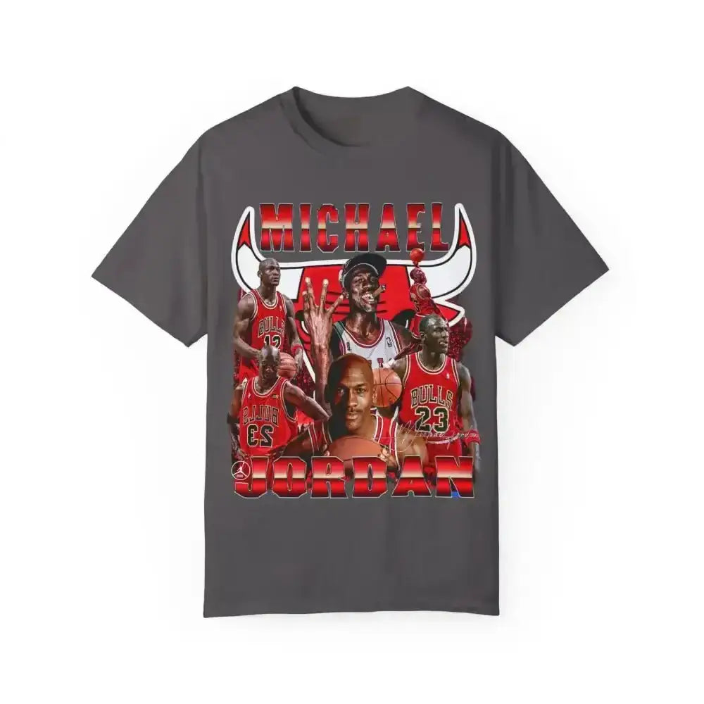 Retro Bulls Tee Showcases Iconic Players in Vintage Style Preview - Free Spirit Chic