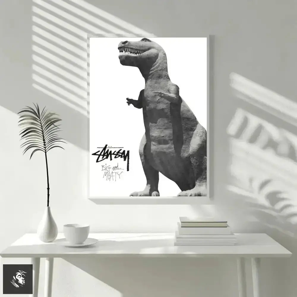 Roar - some Minimalist Prehistoric Wall Art Dinosaur Print - Free Spirit Chic