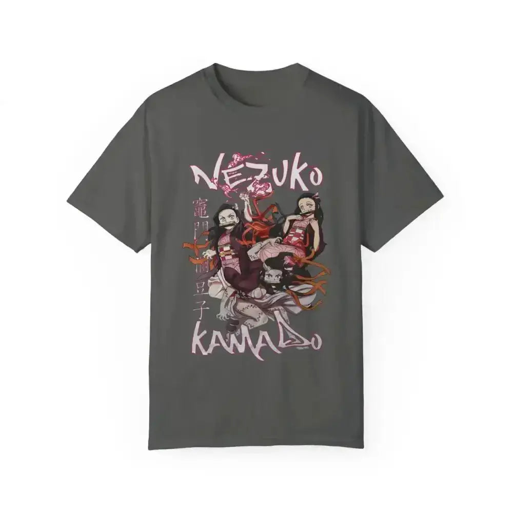 Rock the trendy nezuko japanese anime tee for ultimate style - Free Spirit Chic