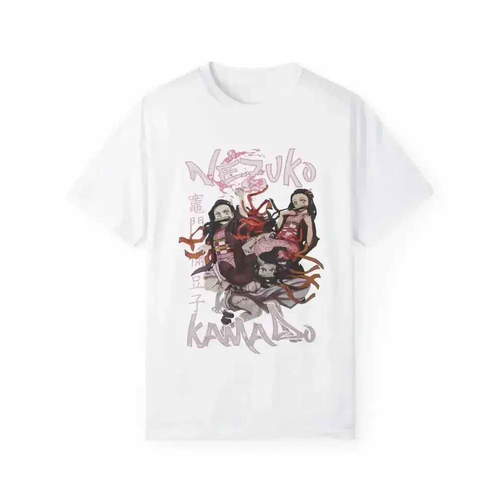 Rock the trendy nezuko japanese anime tee for ultimate style - Free Spirit Chic