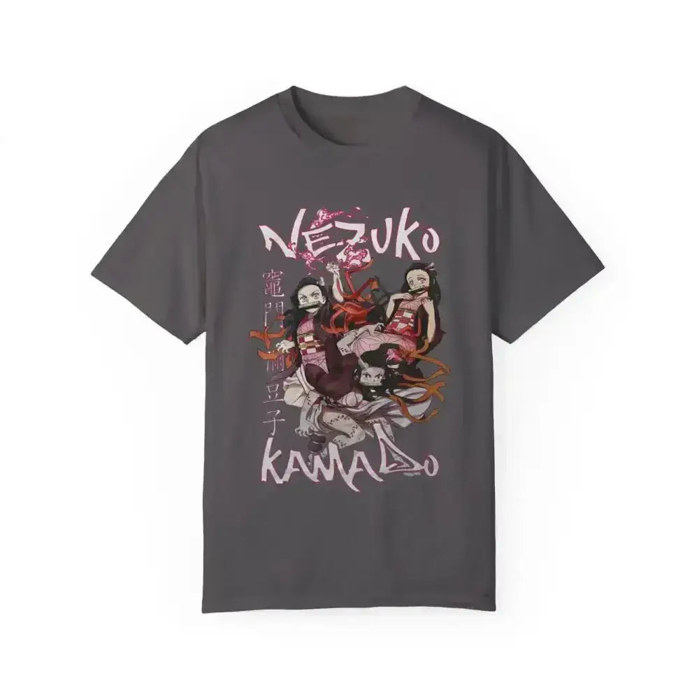 Rock the trendy nezuko japanese anime tee for ultimate style - Free Spirit Chic