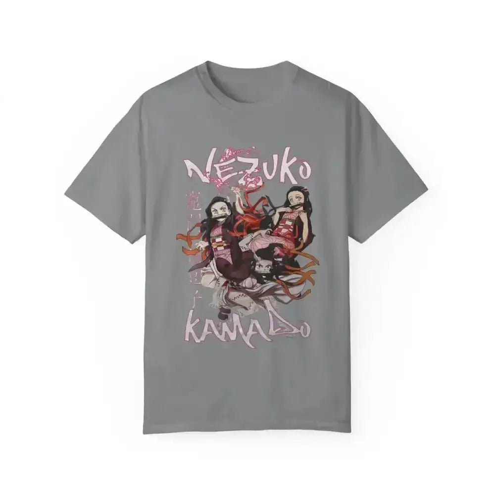 Rock the trendy nezuko japanese anime tee for ultimate style - Free Spirit Chic