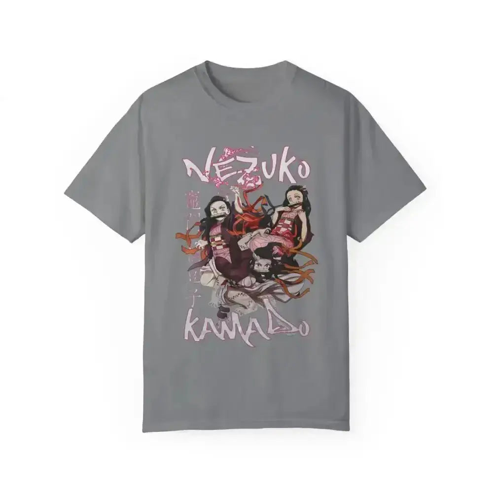 Rock the trendy nezuko japanese anime tee for ultimate style - Free Spirit Chic