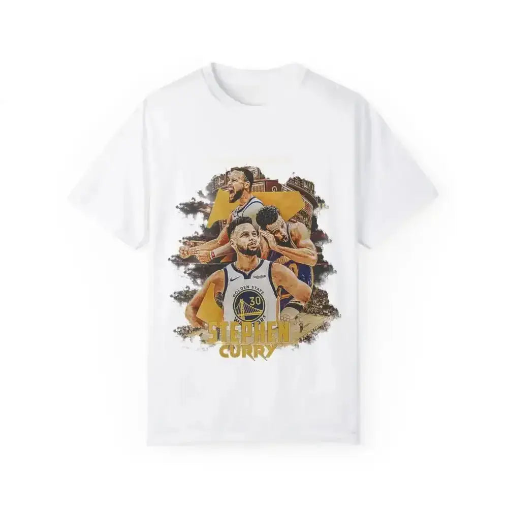 Steph Curry Fan Art Tee Showcases Warriors Star in Alt Style - Free Spirit Chic
