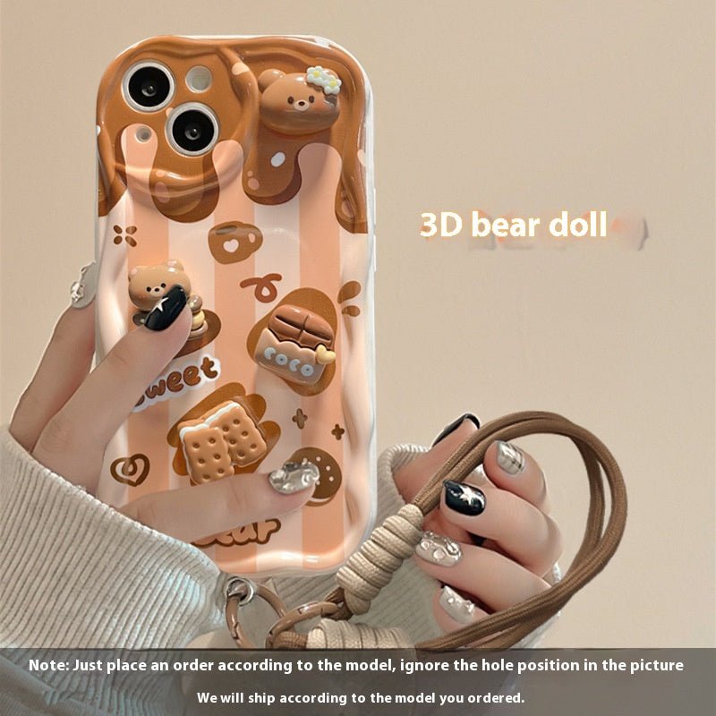 Suitable For 15pro Phone Case Chocolate Doll Lanyard - Free Spirit Chic