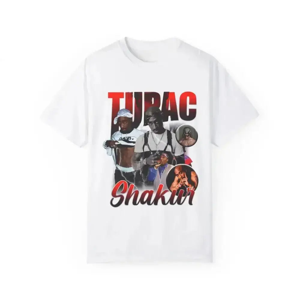 Tupac Collage Tee Rocks 90s Vibes in Preview Image - Free Spirit Chic