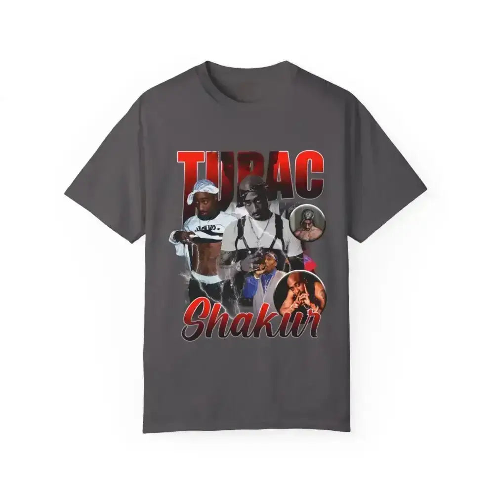 Tupac Collage Tee Rocks 90s Vibes in Preview Image - Free Spirit Chic