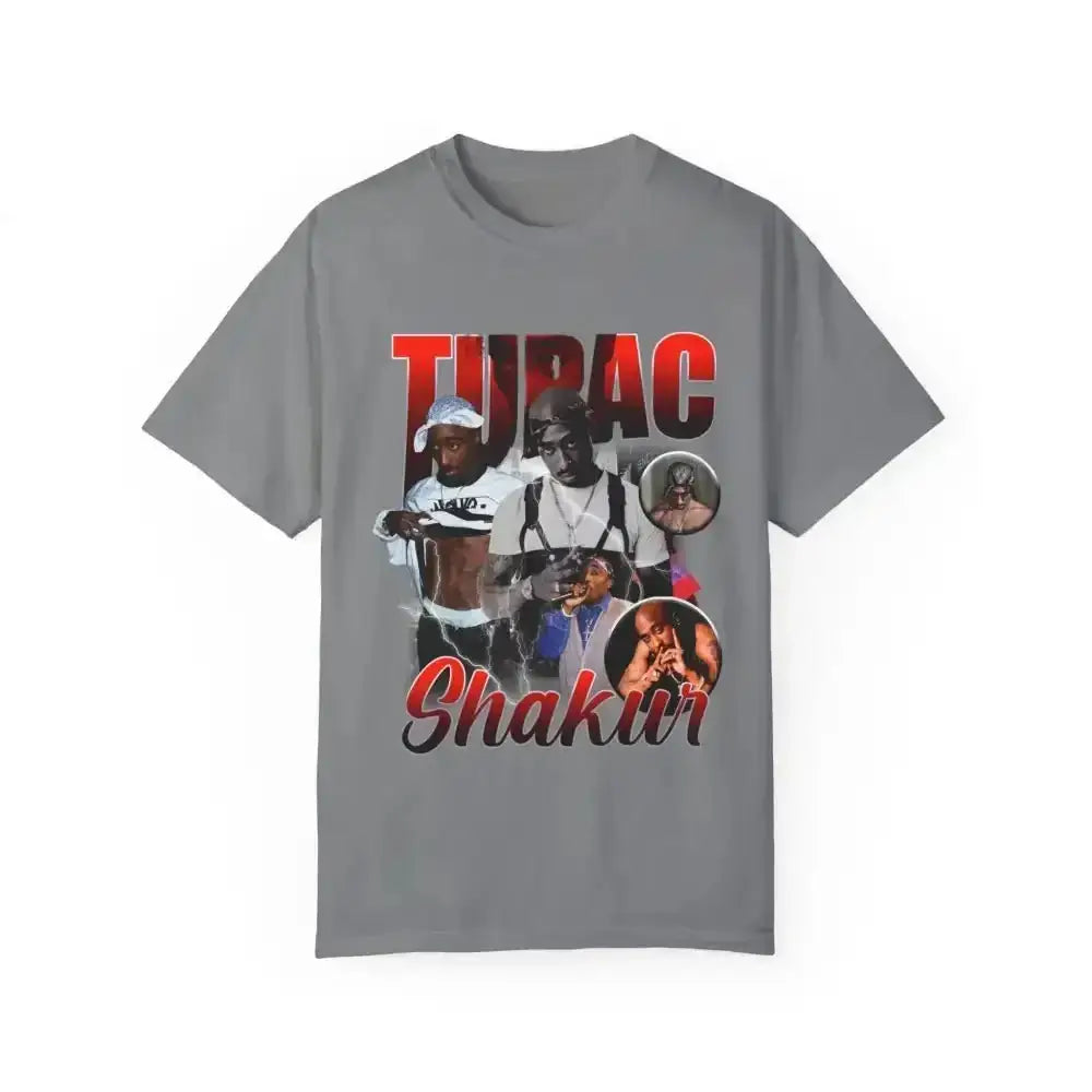 Tupac Collage Tee Rocks 90s Vibes in Preview Image - Free Spirit Chic