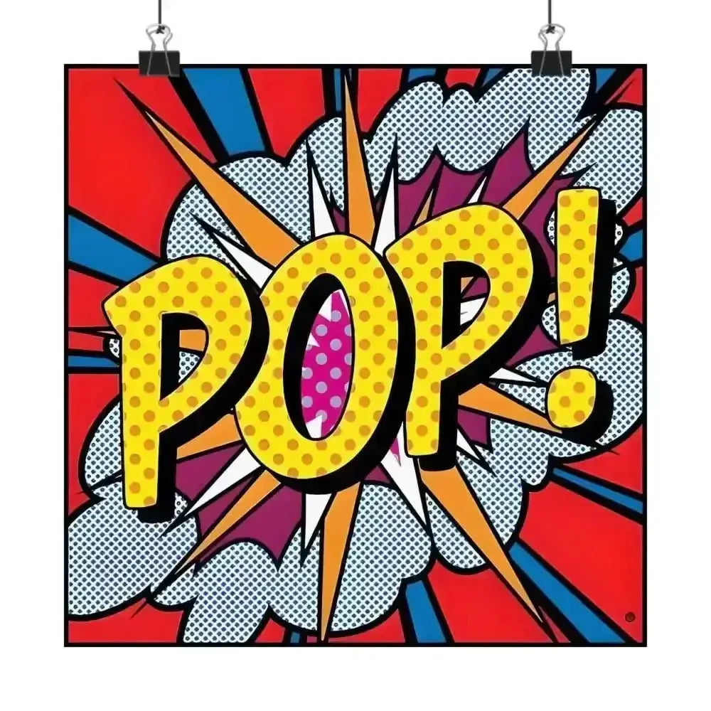 Vibrant POP Art Matte Vertical Poster for Minimalistic Wall Decor - Free Spirit Chic