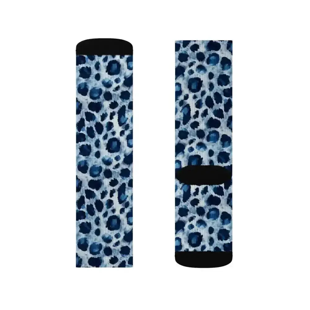 Wild Cheetah Design Crew Socks for Fierce Feet - Free Spirit Chic