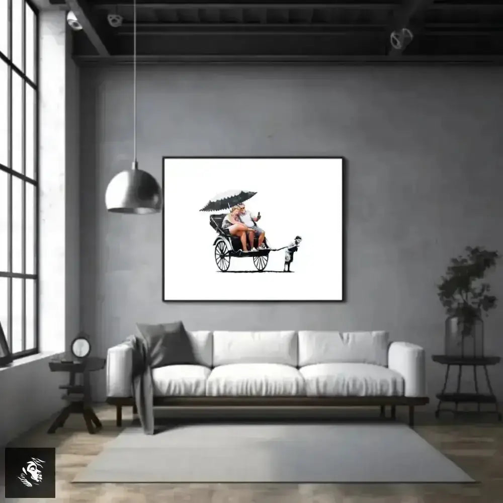 Banksy's Playful Twist Digital Art Print Captures Free Spirit Chic - Free Spirit Chic