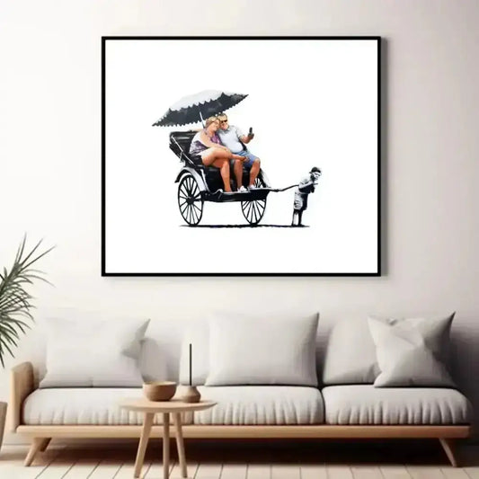 Banksy's Playful Twist Digital Art Print Captures Free Spirit Chic - Free Spirit Chic