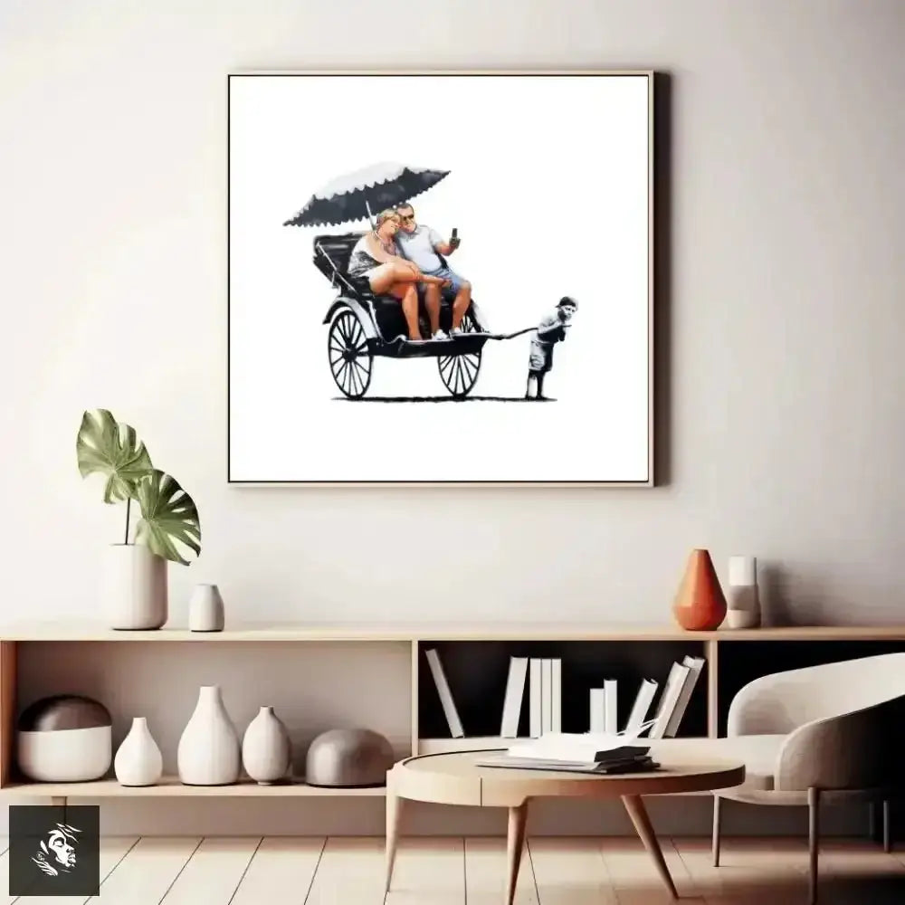 Banksy's Playful Twist Digital Art Print Captures Free Spirit Chic - Free Spirit Chic