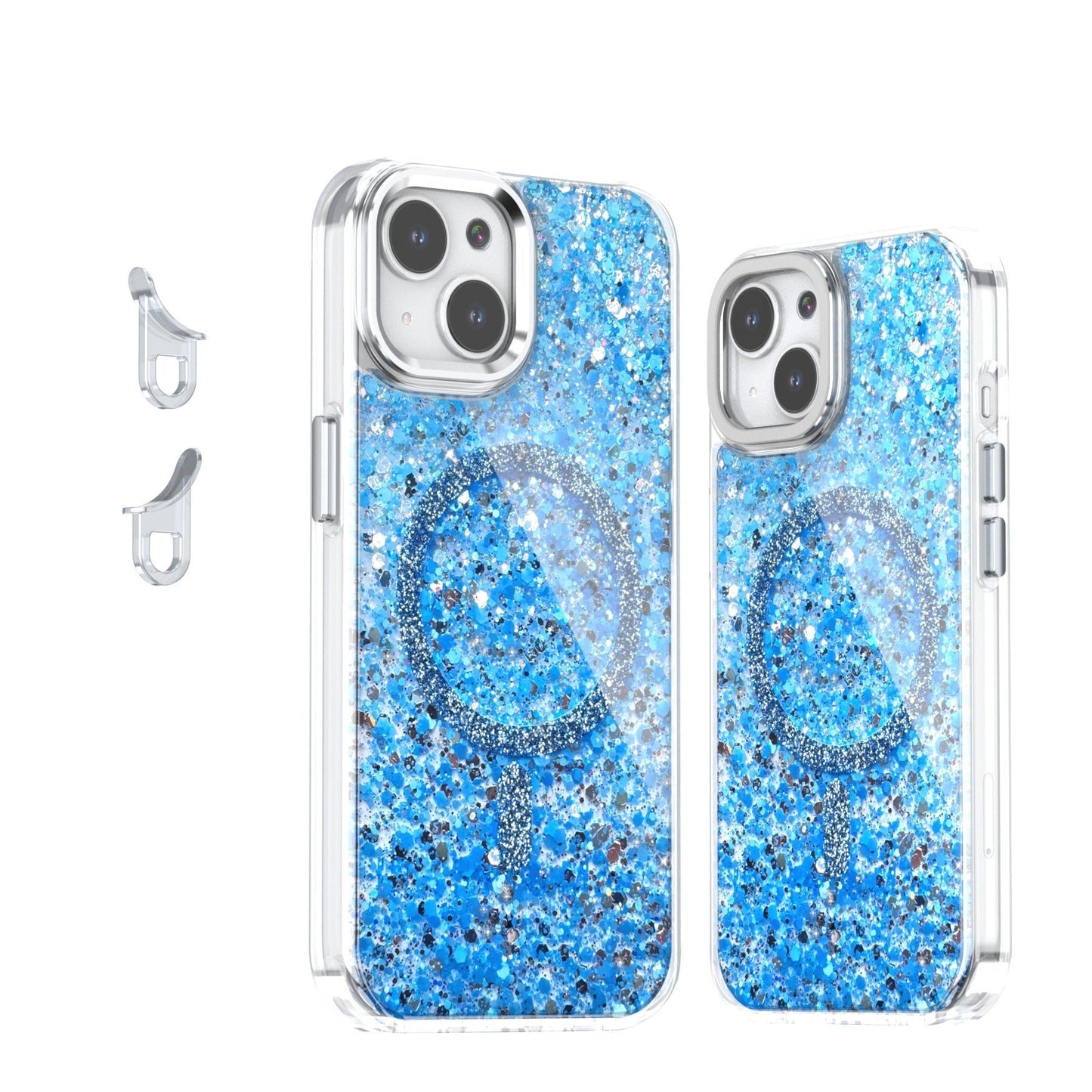 Creative Sequins Glitter Epoxy Magnetic Phone Case - Free Spirit Chic