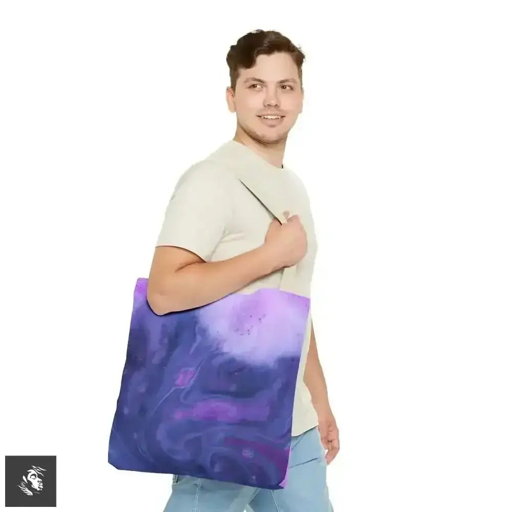 Dreamy Purple Haze Beach Tote for Stylish Shoppers - Free Spirit Chic