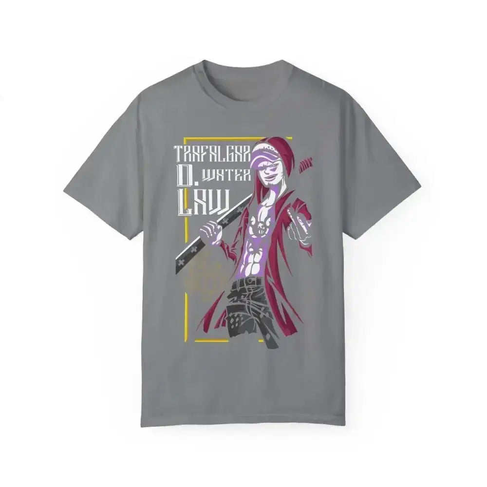 Elevate your style with our comfy garment - dyed pirate design tee - Free Spirit Chic