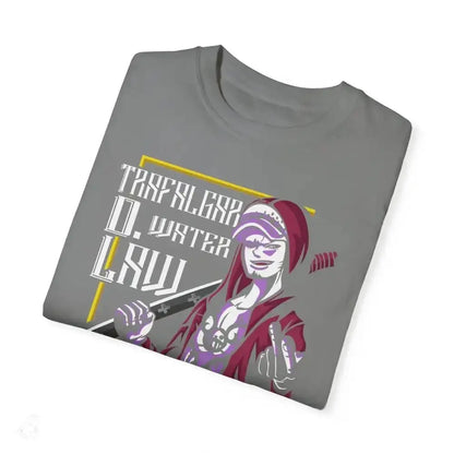 Elevate your style with our comfy garment - dyed pirate design tee - Free Spirit Chic