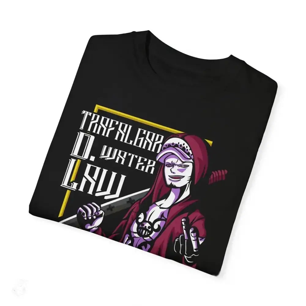 Elevate your style with our comfy garment - dyed pirate design tee - Free Spirit Chic