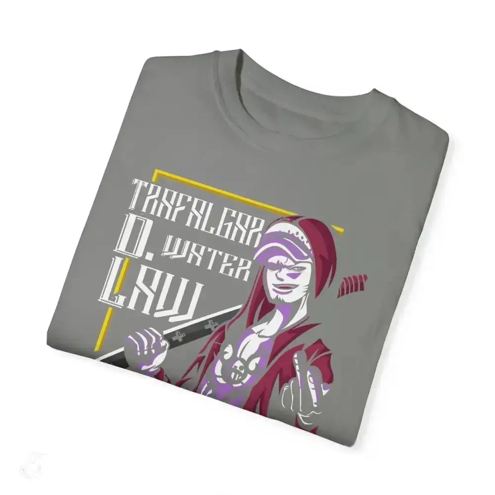 Elevate your style with our comfy garment - dyed pirate design tee - Free Spirit Chic