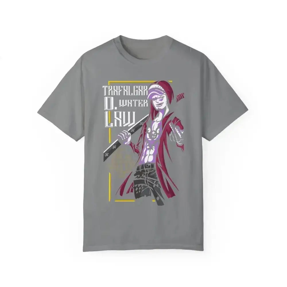 Elevate your style with our comfy garment - dyed pirate design tee - Free Spirit Chic