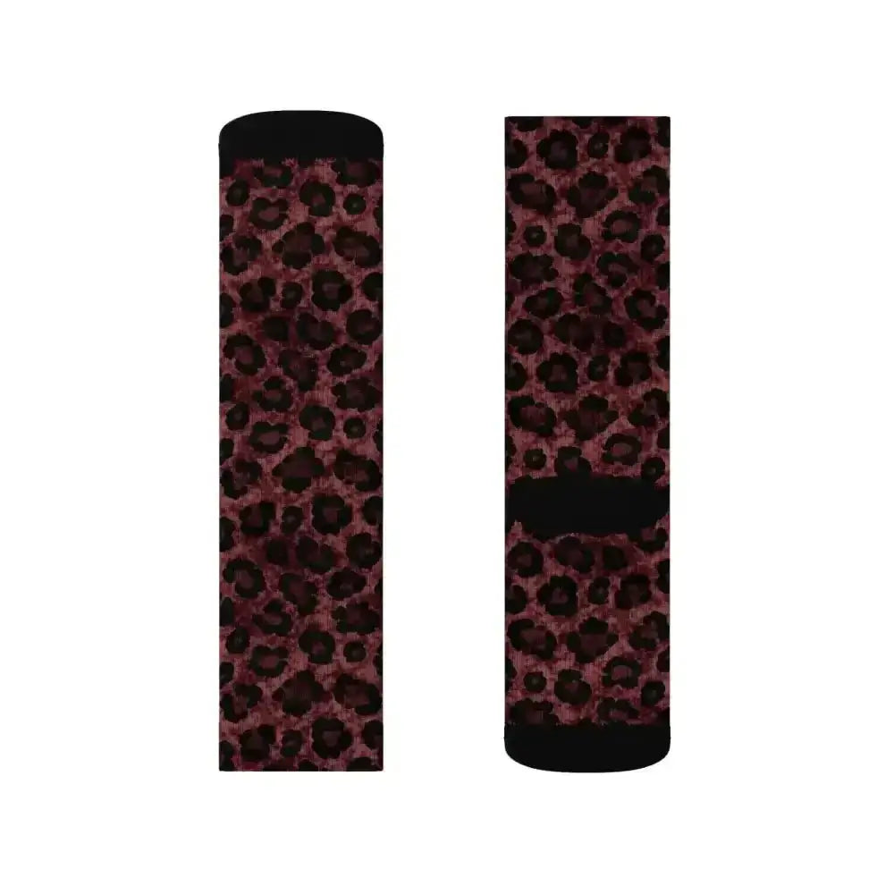 Fierce Cheetah Design Crew Socks for Wild Style - Free Spirit Chic