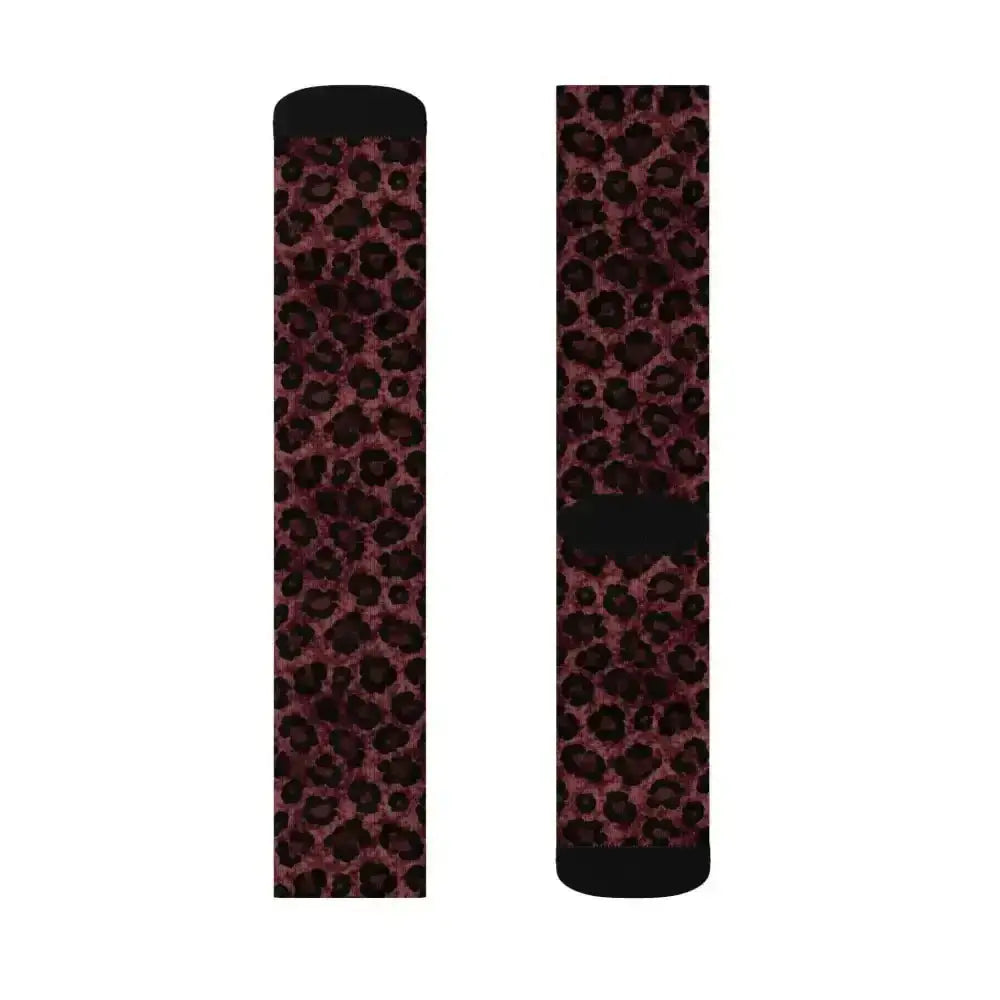 Fierce Cheetah Design Crew Socks for Wild Style - Free Spirit Chic