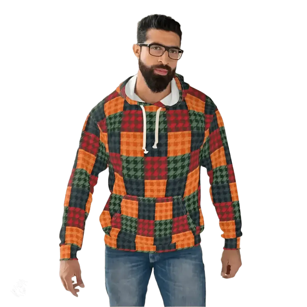 Free Spirit Chic Houndstooth Hoodie Rocks Trendy Vibes - Free Spirit Chic
