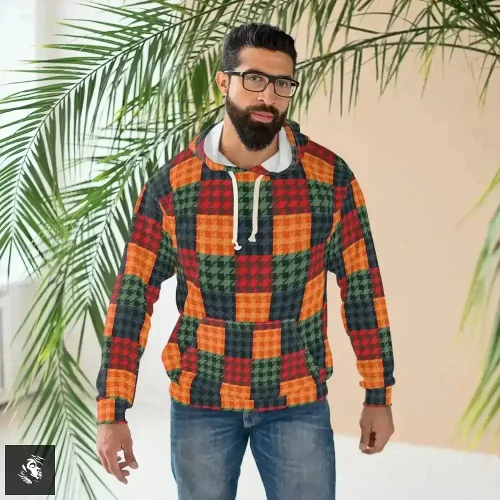 Free Spirit Chic Houndstooth Hoodie Rocks Trendy Vibes - Free Spirit Chic