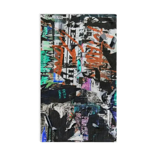 Funky Free Spirit Torn Poster Hand Towel Brings Urban Art Home - Free Spirit Chic