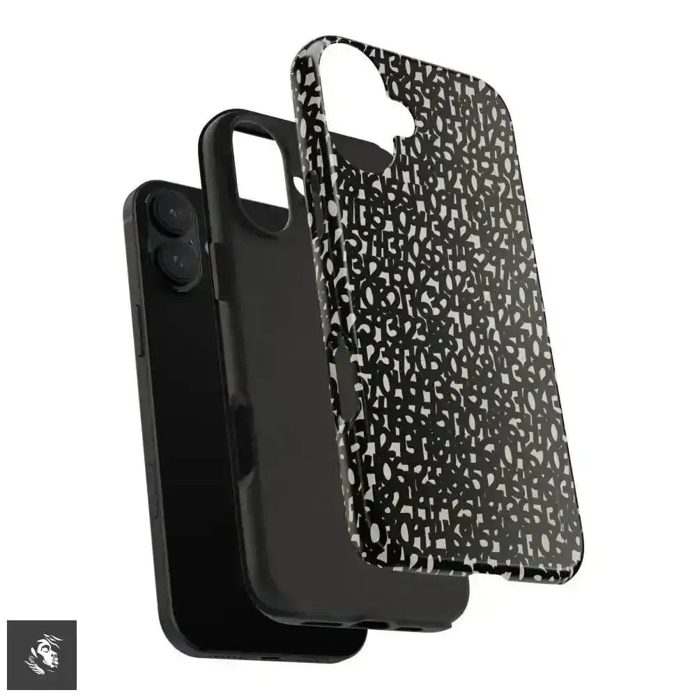 Groove with Abstract Numbers Design iPhone Case - Free Spirit Chic