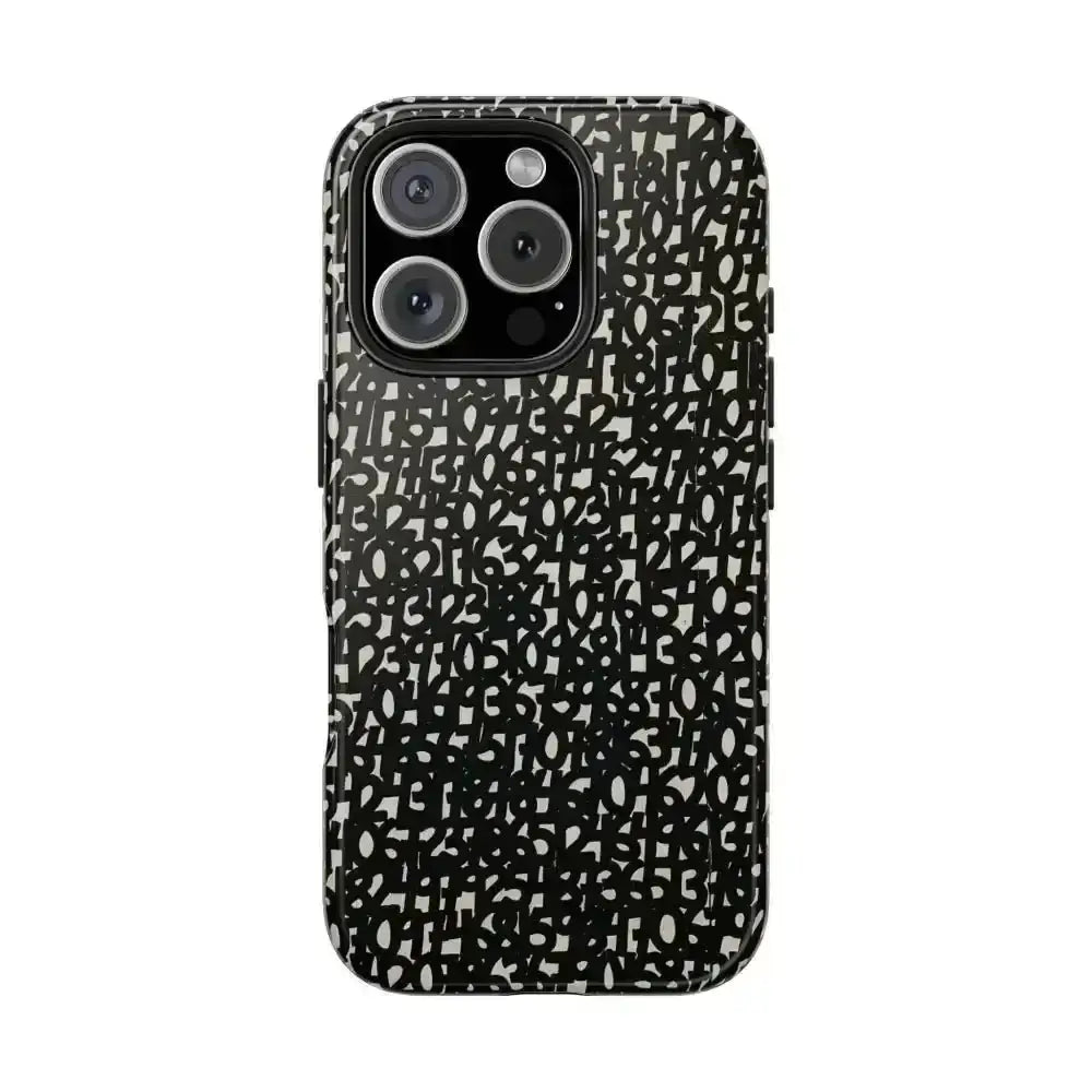 Groove with Abstract Numbers Design iPhone Case - Free Spirit Chic