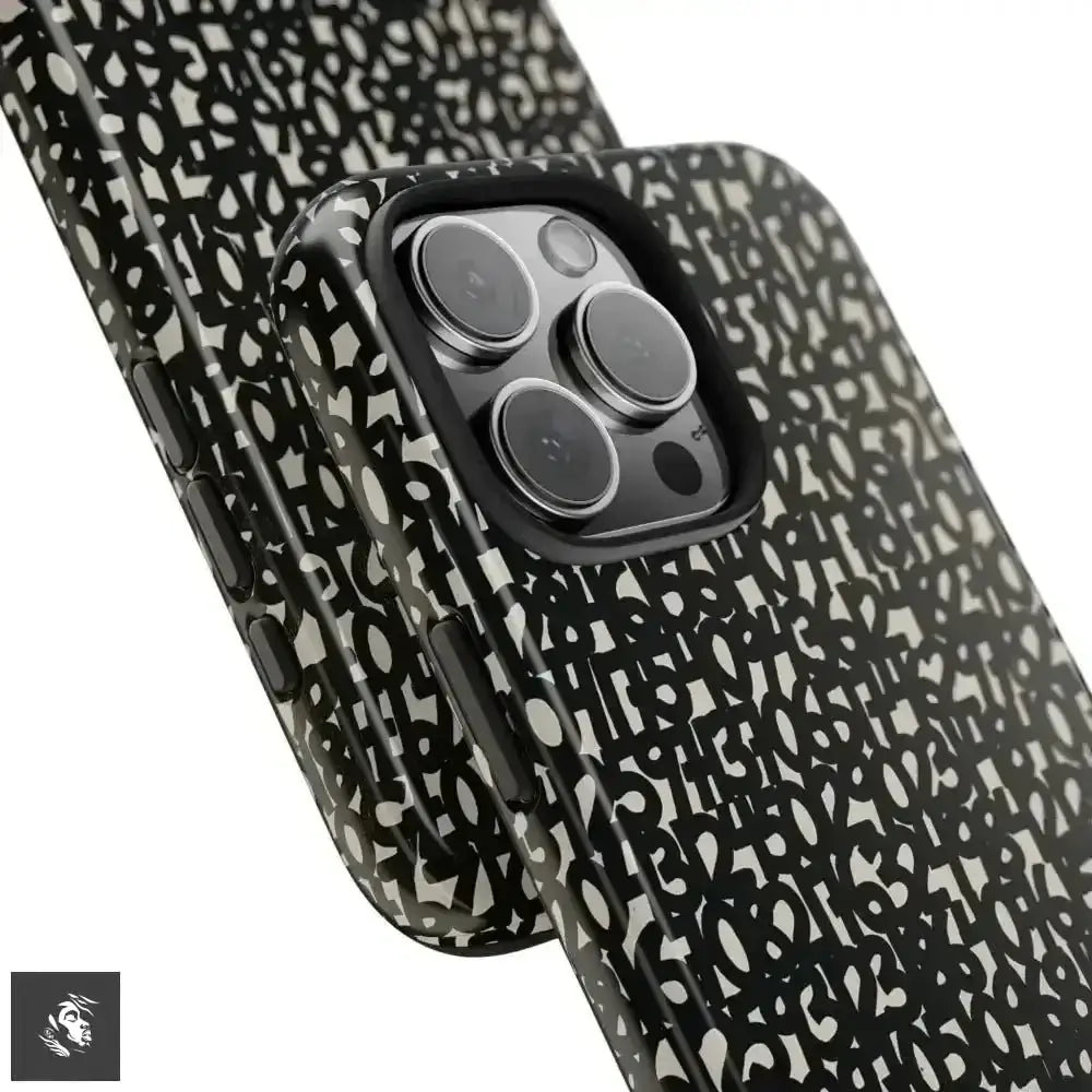 Groove with Abstract Numbers Design iPhone Case - Free Spirit Chic