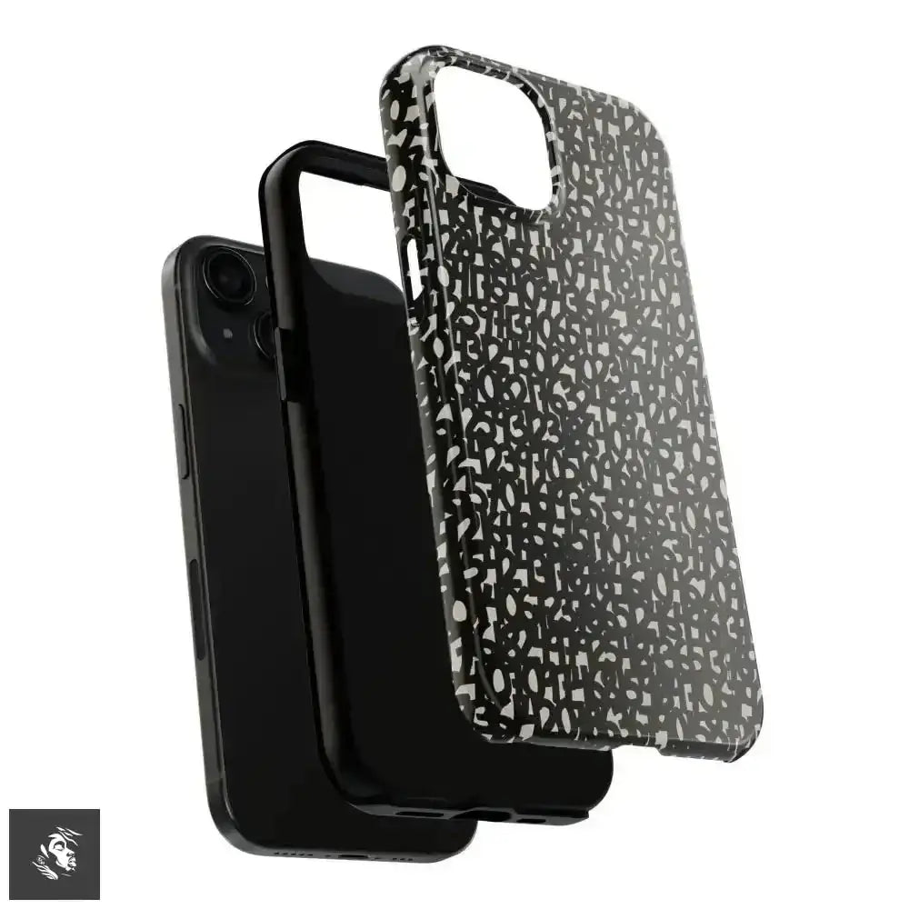 Groove with Abstract Numbers Design iPhone Case - Free Spirit Chic
