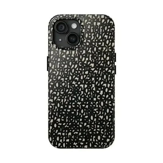 Groove with Abstract Numbers Design iPhone Case - Free Spirit Chic