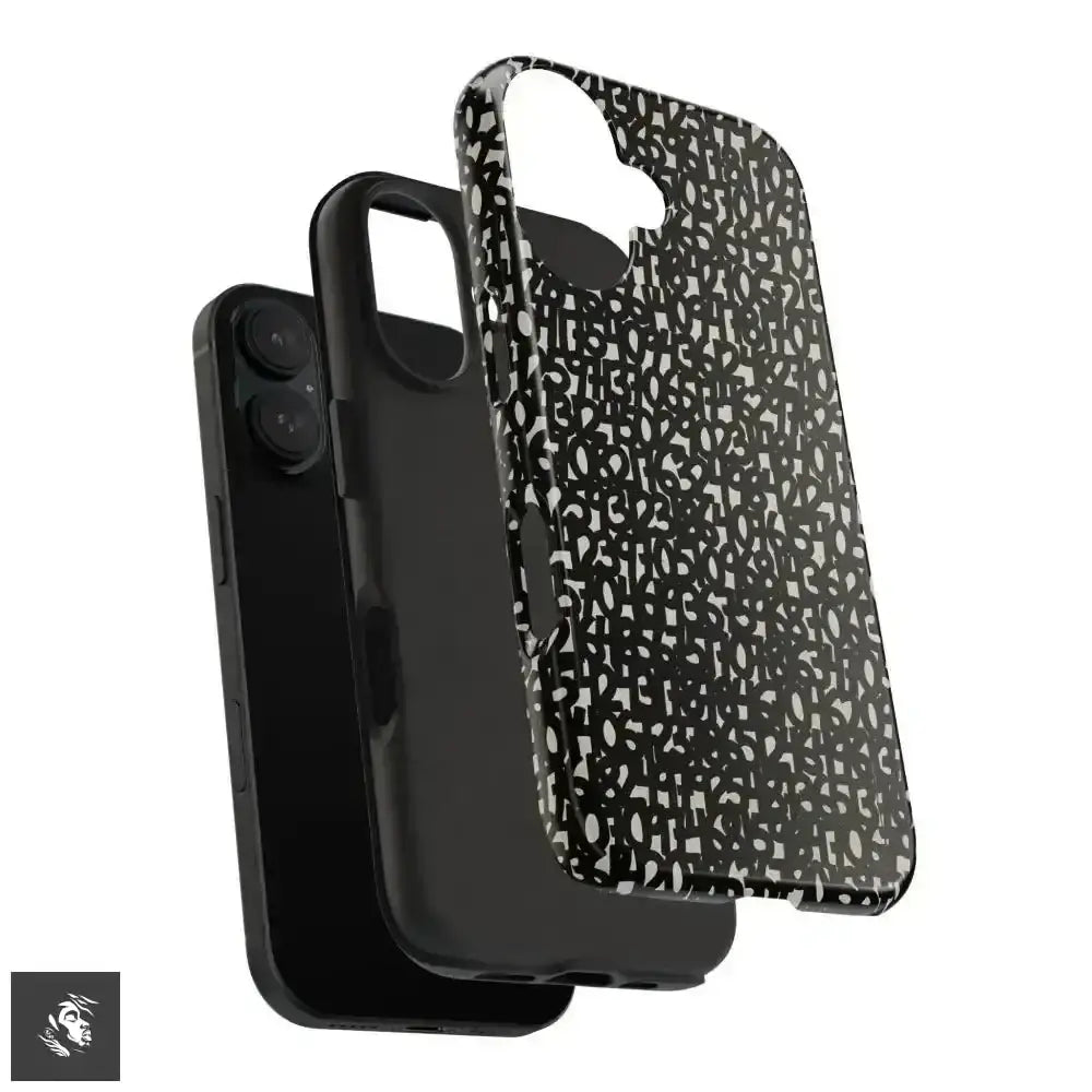 Groove with Abstract Numbers Design iPhone Case - Free Spirit Chic