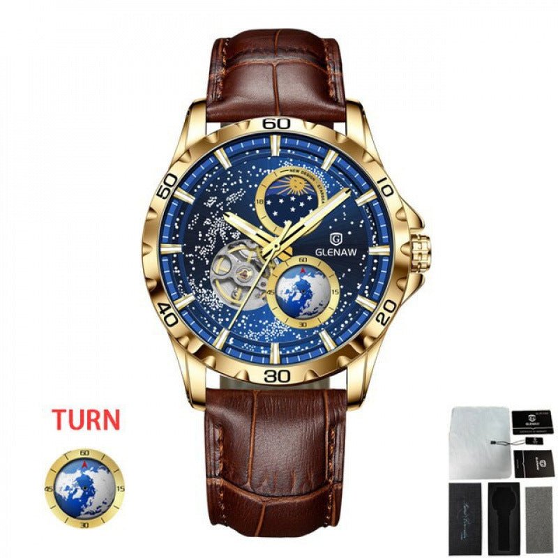 Men's Simple Stainless Steel Quartz Watch - Free Spirit Chic
