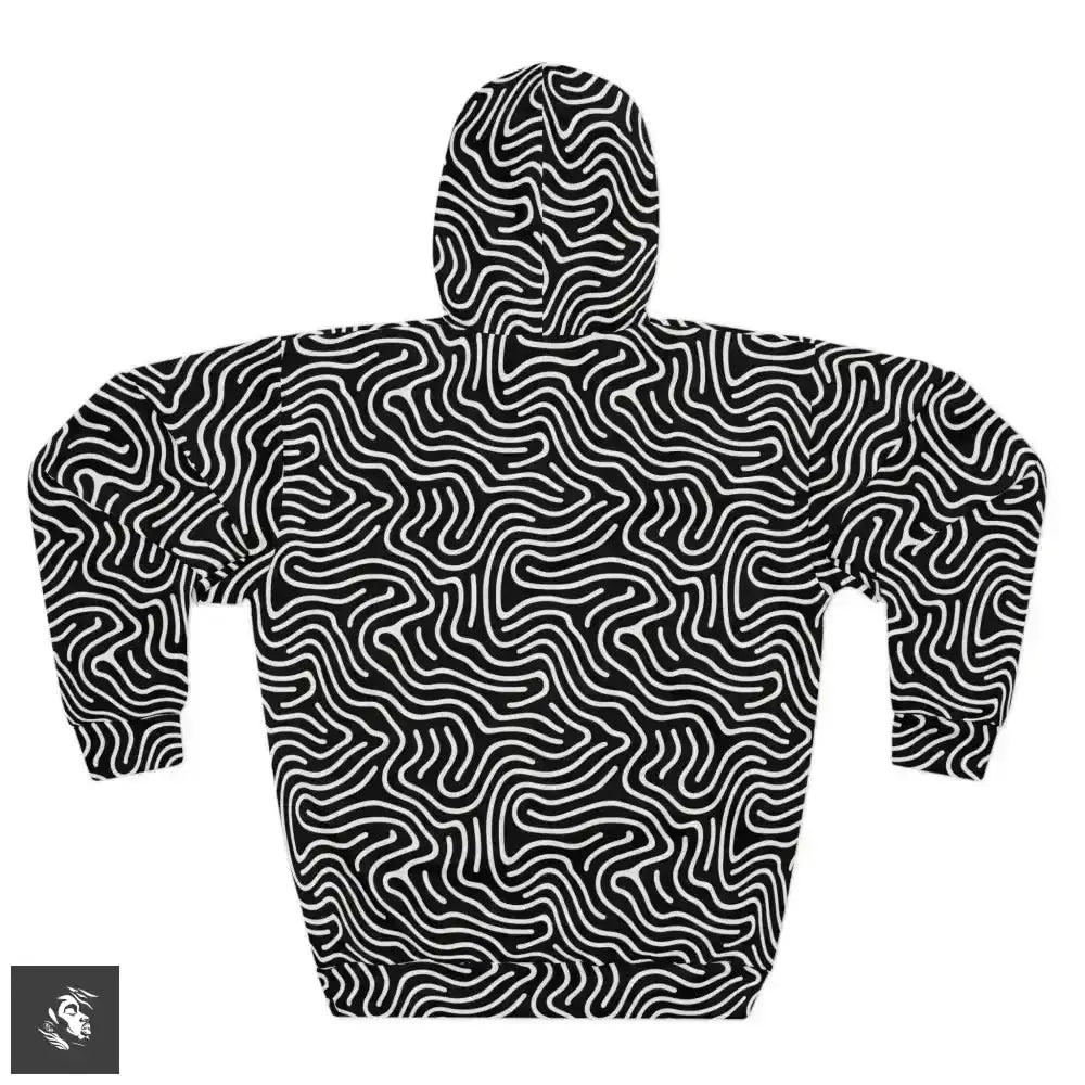Mesmerizing Optical Illusion Hoodie Rocks Zebra Waves - Free Spirit Chic