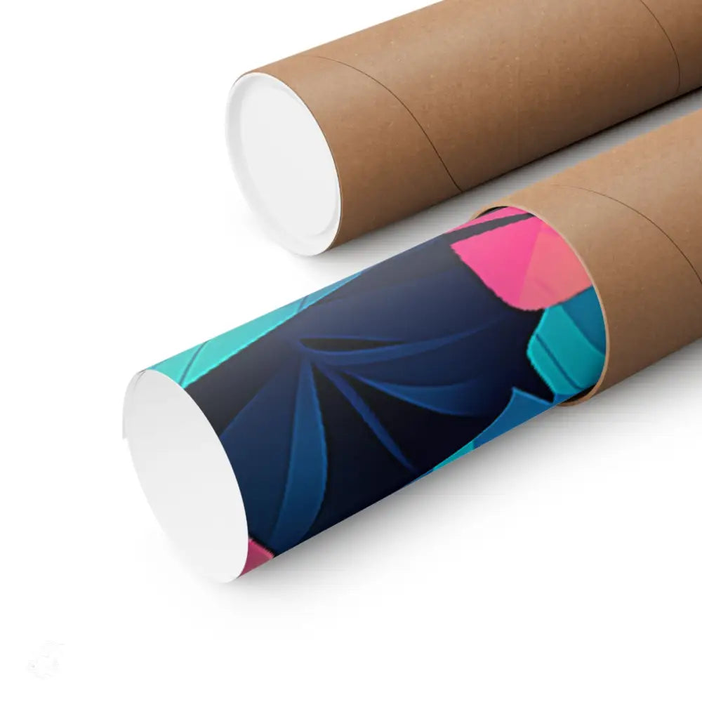 Poster in a cardboard tube.